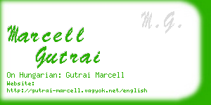 marcell gutrai business card
